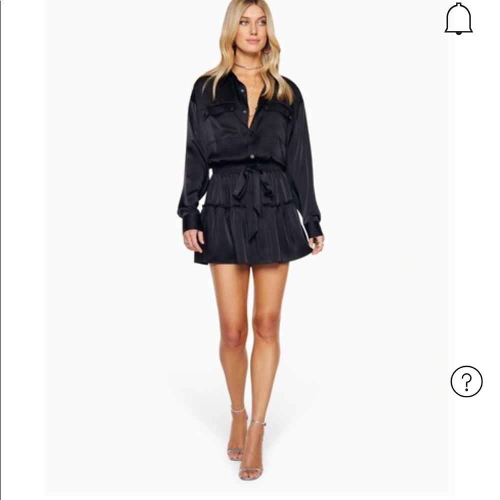 Ramy Brook Lia Tiered Mini Dress In Black